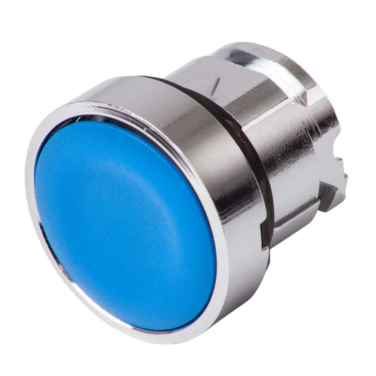 Schneider Harmony Pushbutton Head Flush Spring Return Unmarked Blue