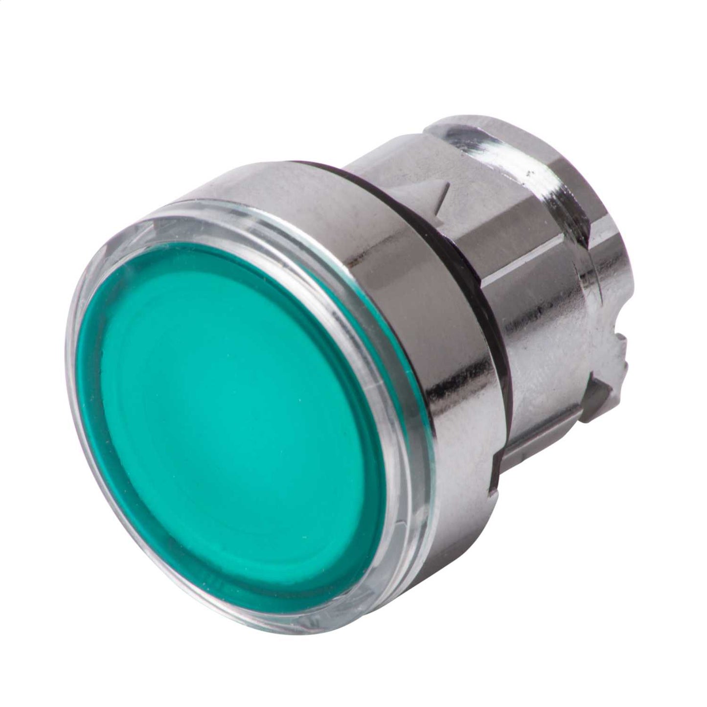 Schneider Harmony Unmarked Round Ø22mm Pushbutton Head Green for Integral LED