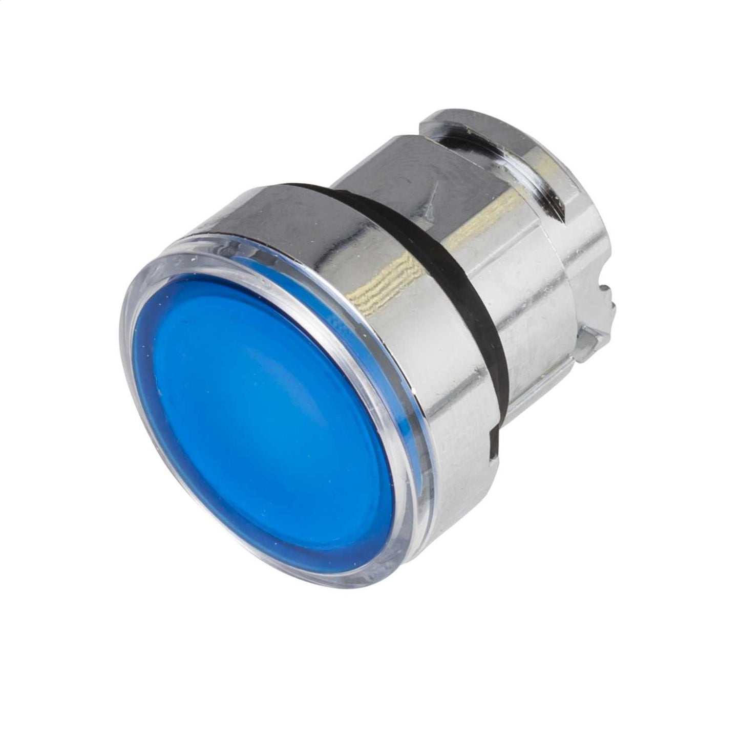 Schneider Harmony Flush Momentary Pushbutton Blue
