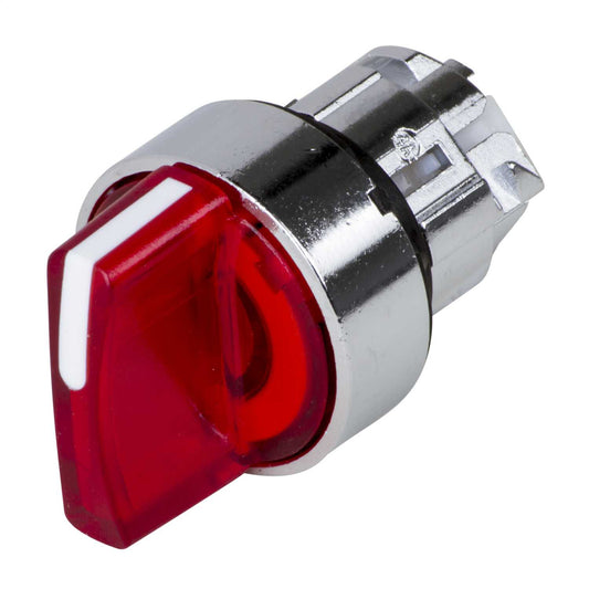 Schneider Harmony 2 Position Stay Put Illuminated Selector Switch Head Red