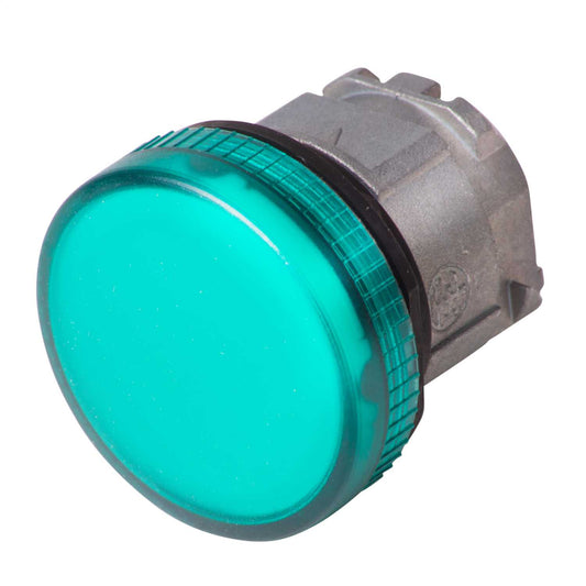 Schneider Harmony Pilot Light Head Plain Green Lens for BA9s Lamp