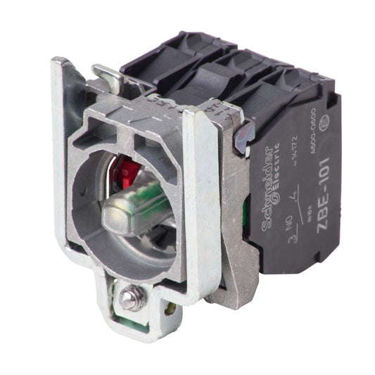 Schneider Harmony 24V LED 1 NO + 1 NC Block Assembly Indicator Lamp White