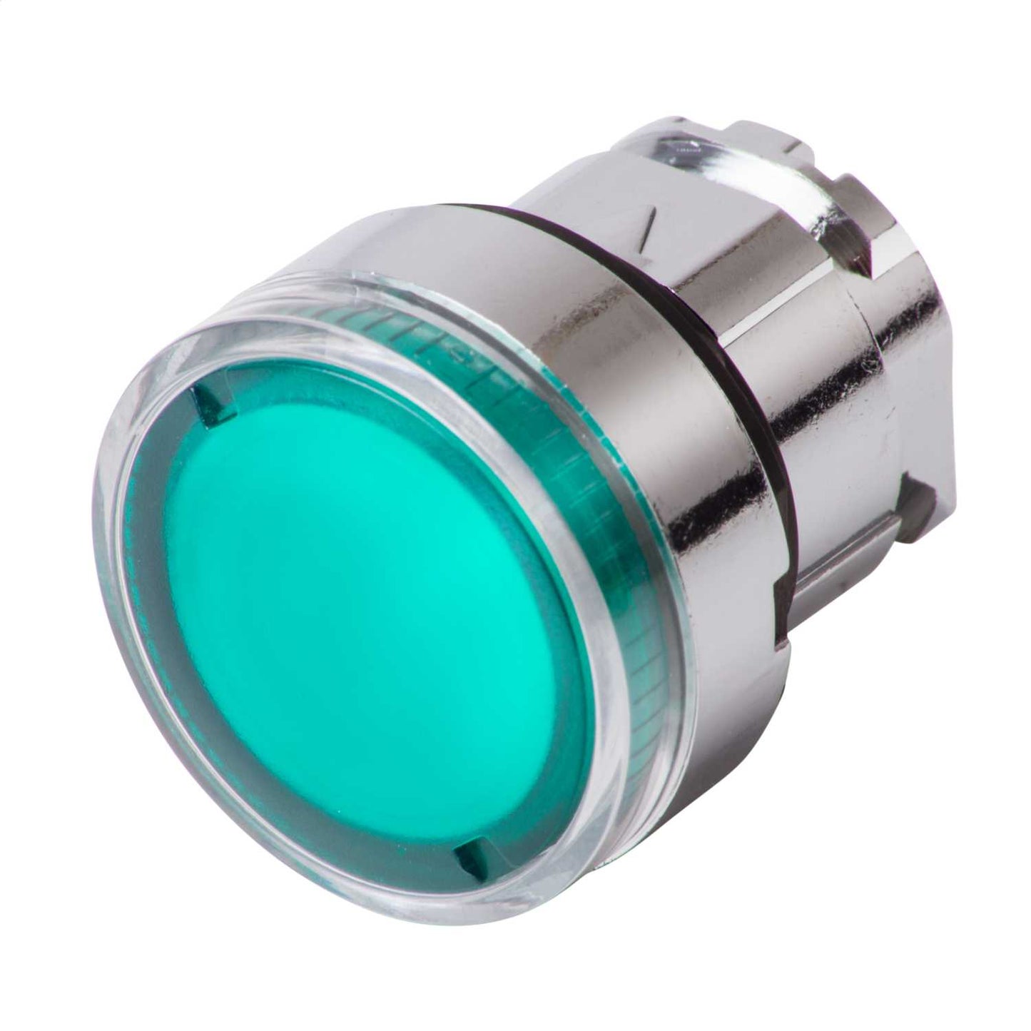 Schneider Harmony Flush Illuminated Pushbutton Green Spring Return for BA9s Lamp