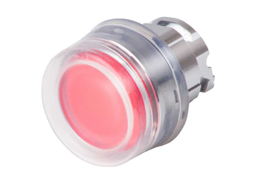 Schneider Harmony Flush Illuminated Booted Pushbutton Red Spring Return for Integral LED