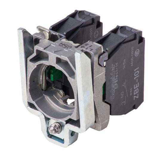 Schneider Harmony Single Contact Block with Body Fixing Collar 2 NO