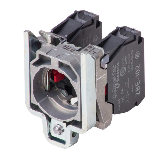 Schneider Harmony Single Contact Block with Body Fixing Collar 2 NC