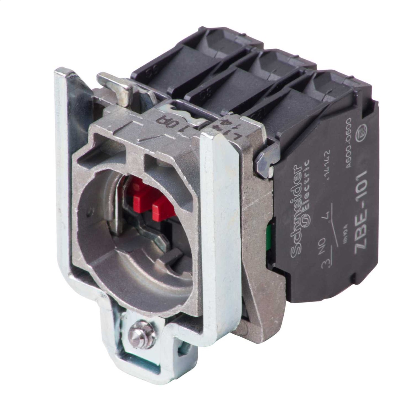 Schneider Harmony Single Contact Block with Body Fixing Collar 1 NO + 2 NC