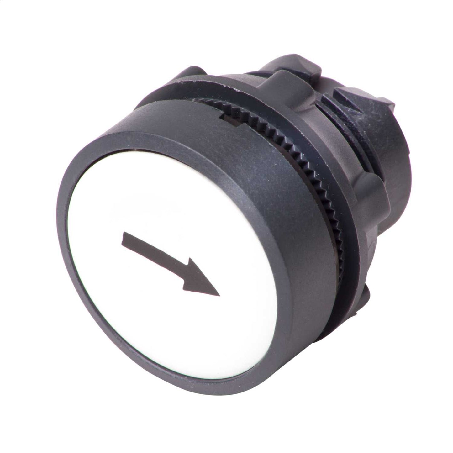 Schneider Harmony White Flush Spring Return Pushbutton Marked ↑ Up Arrow