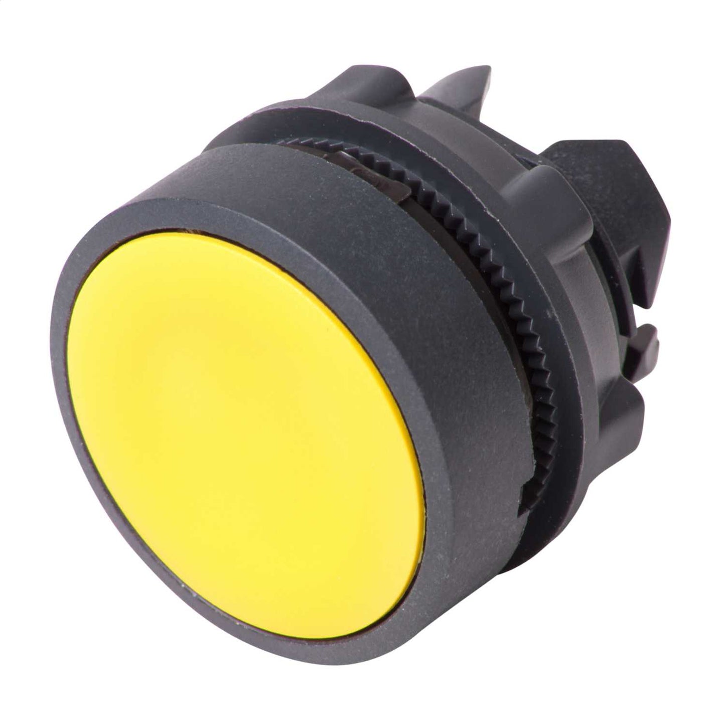 Schneider Harmony Yellow Unmarked Spring Return Flush Pushbutton