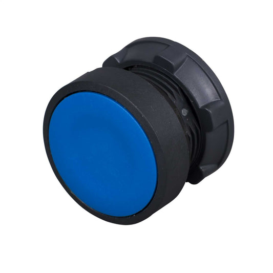 Schneider Harmony Blue Unmarked Spring Return Flush Pushbutton