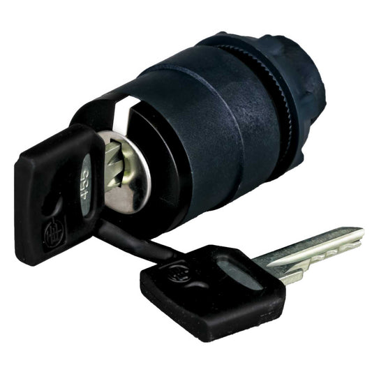 Schneider Harmony 2 Position Stay Put Key Selector Switch Black
