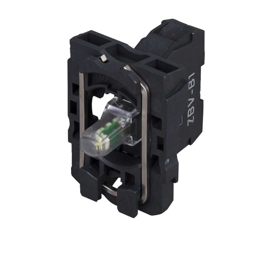 Schneider Harmony Light Block with Body Fixing Collar Integral LED 24V White