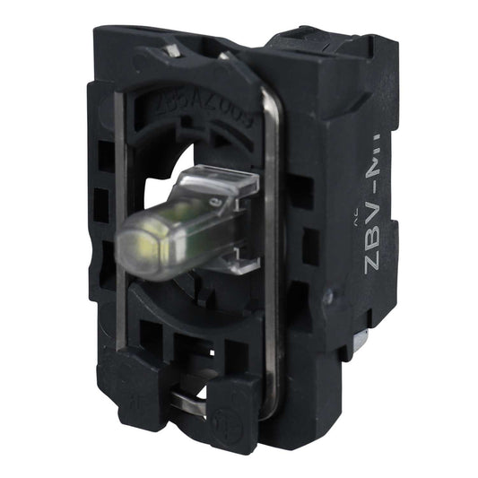 Schneider Harmony Light Block with Body Fixing Collar Integral LED 230V White