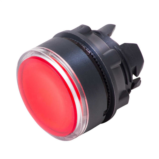 Schneider Harmony Flush Illuminated Pushbutton Head for Integral LED Red