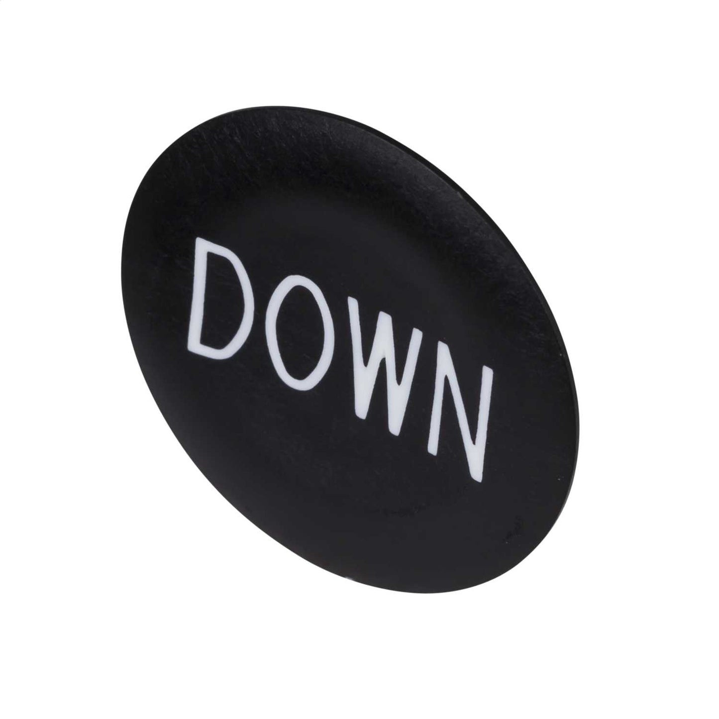 Schneider Harmony Pushbutton Cap Marked Down White on Black