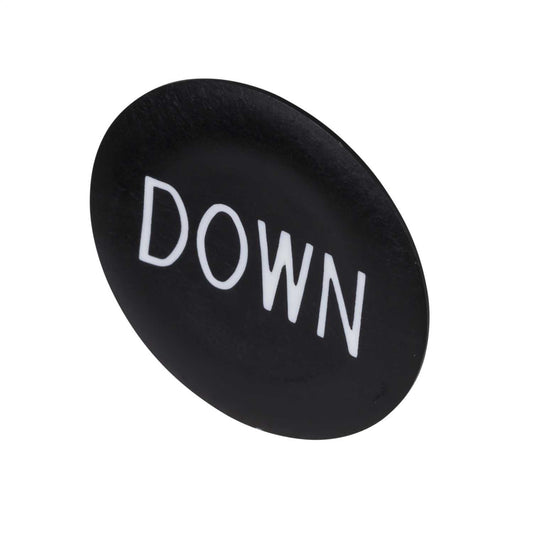 Schneider Harmony Pushbutton Cap Marked Down White on Black