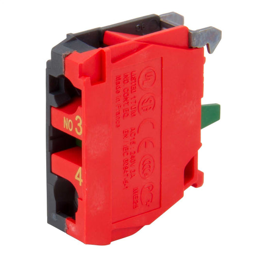 Schneider Harmony Single Contact Block for Head 1 NO Gold Flashed Screw Clamp IP20
