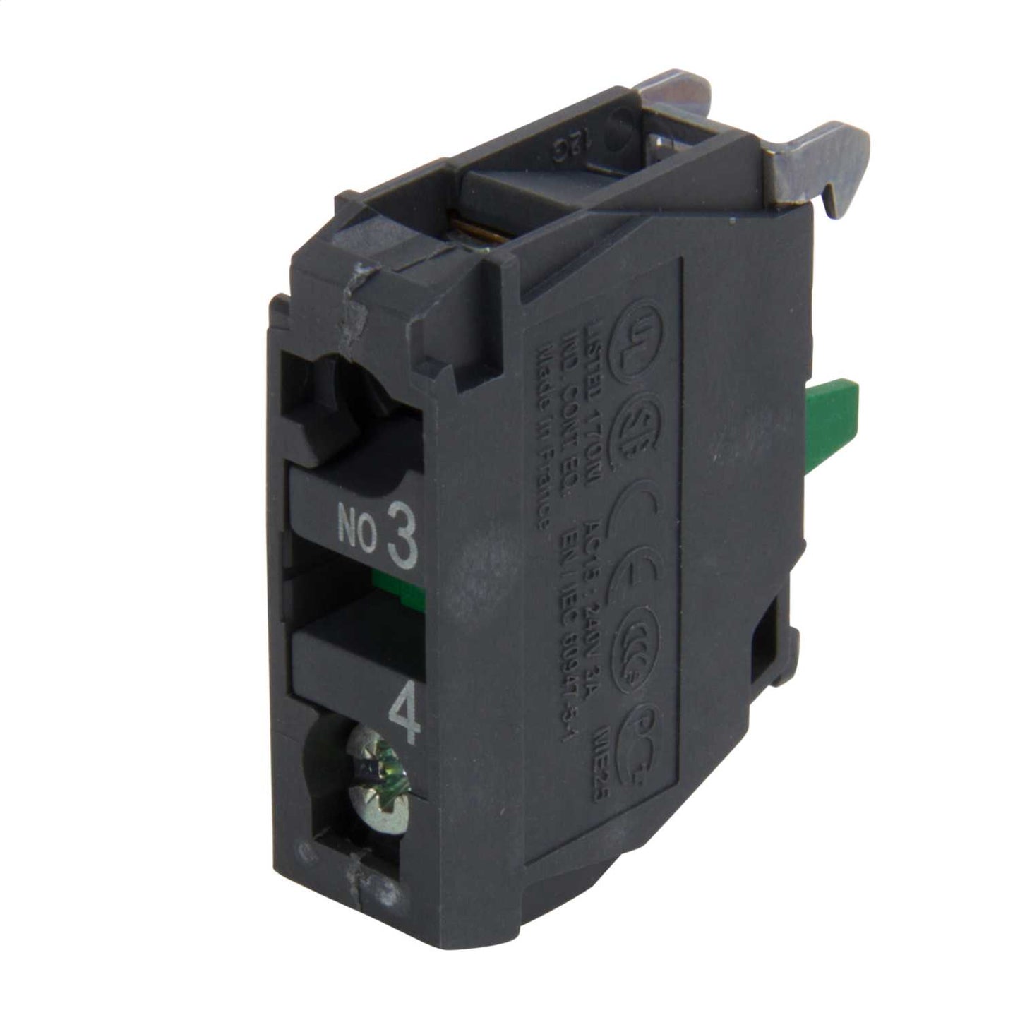 Schneider Harmony Single Contact Block for Head 1 NO Gold Flashed Screw Clamp IP5x
