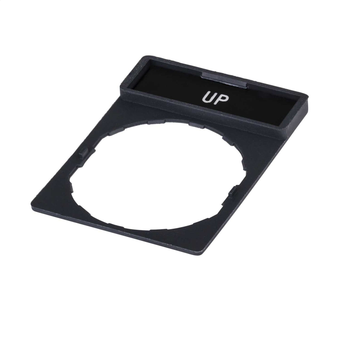 Legend Holder 30mm x 40mm Marked 'UP'
