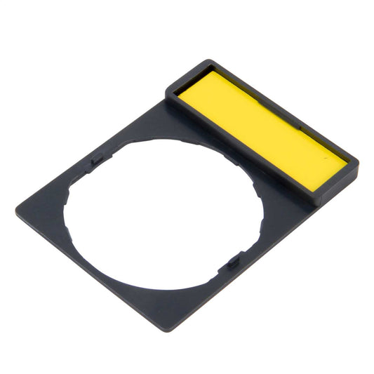 Schneider Harmony Legend Holder 30mm x 40mm with Blank Legend Yellow