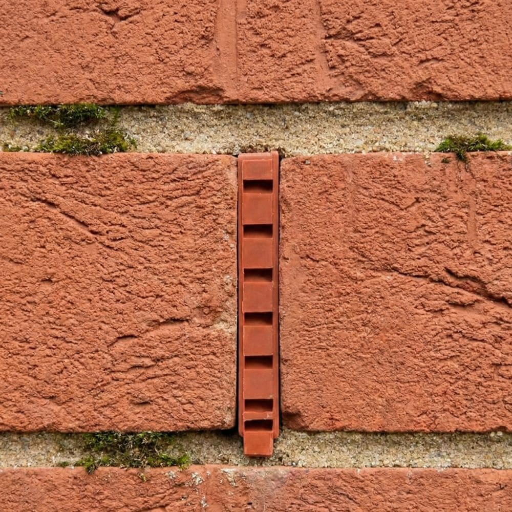 10mm x 65mm Cavity Wall Brick Weep Vent Terracotta