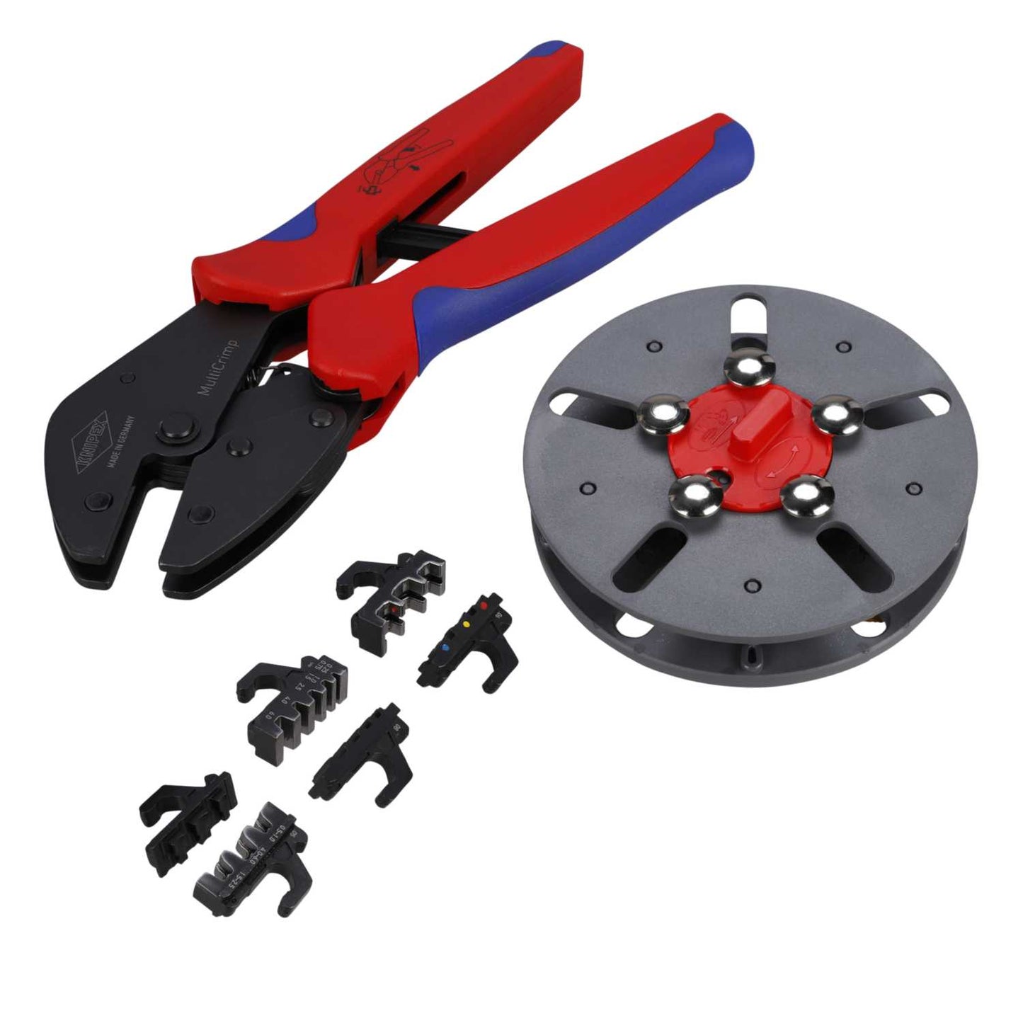 Knipex MultiCrimp Tool with Changer Magazine and 3 Dies