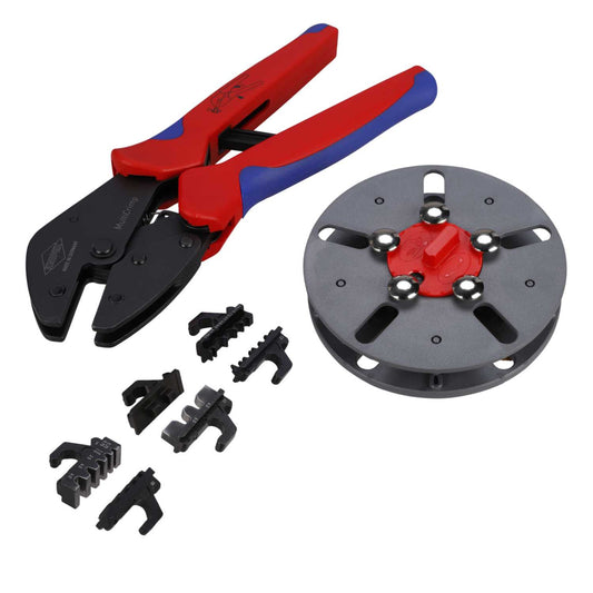 Knipex MultiCrimp Tool with Changer Magazine and 3 Dies