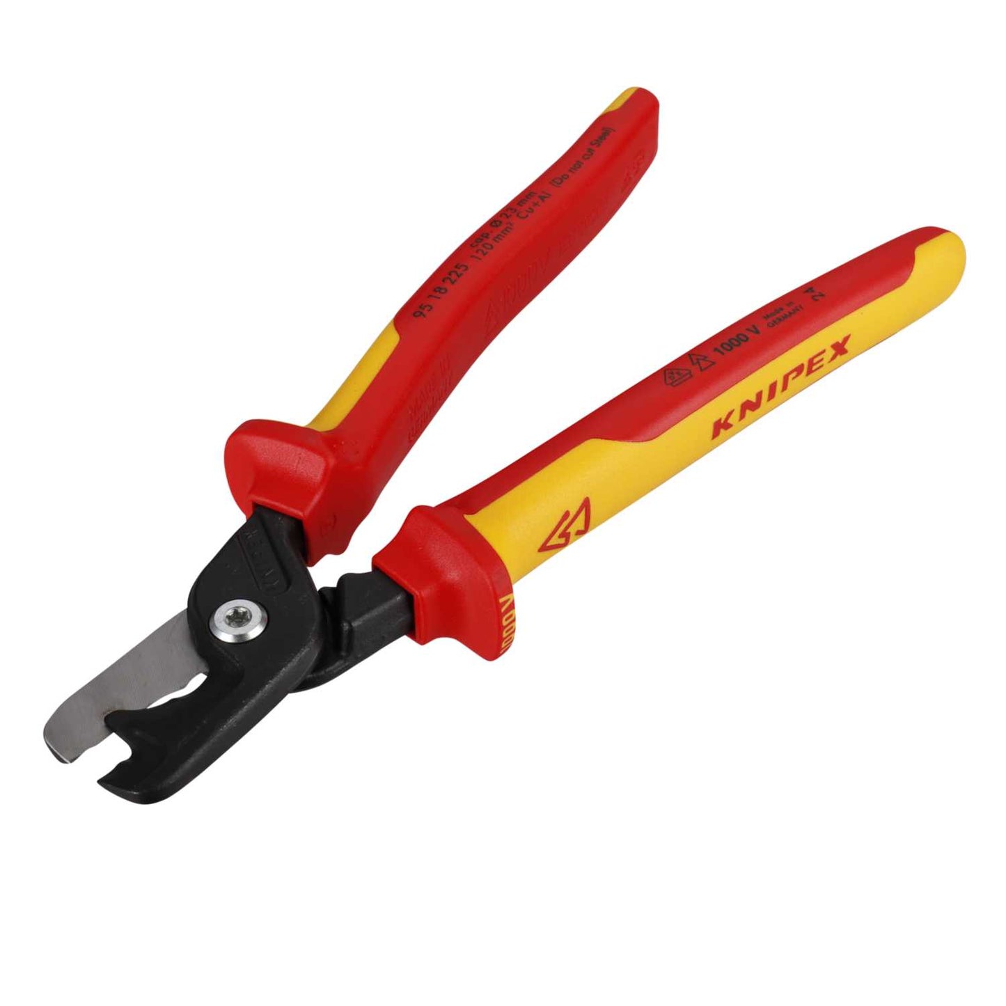 Knipex 225mm Cable Shears with Step Cut