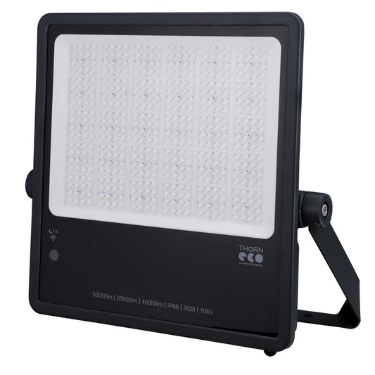 Thorn LEO Flex 300W LED Floodlight Black with Photocell 3000K