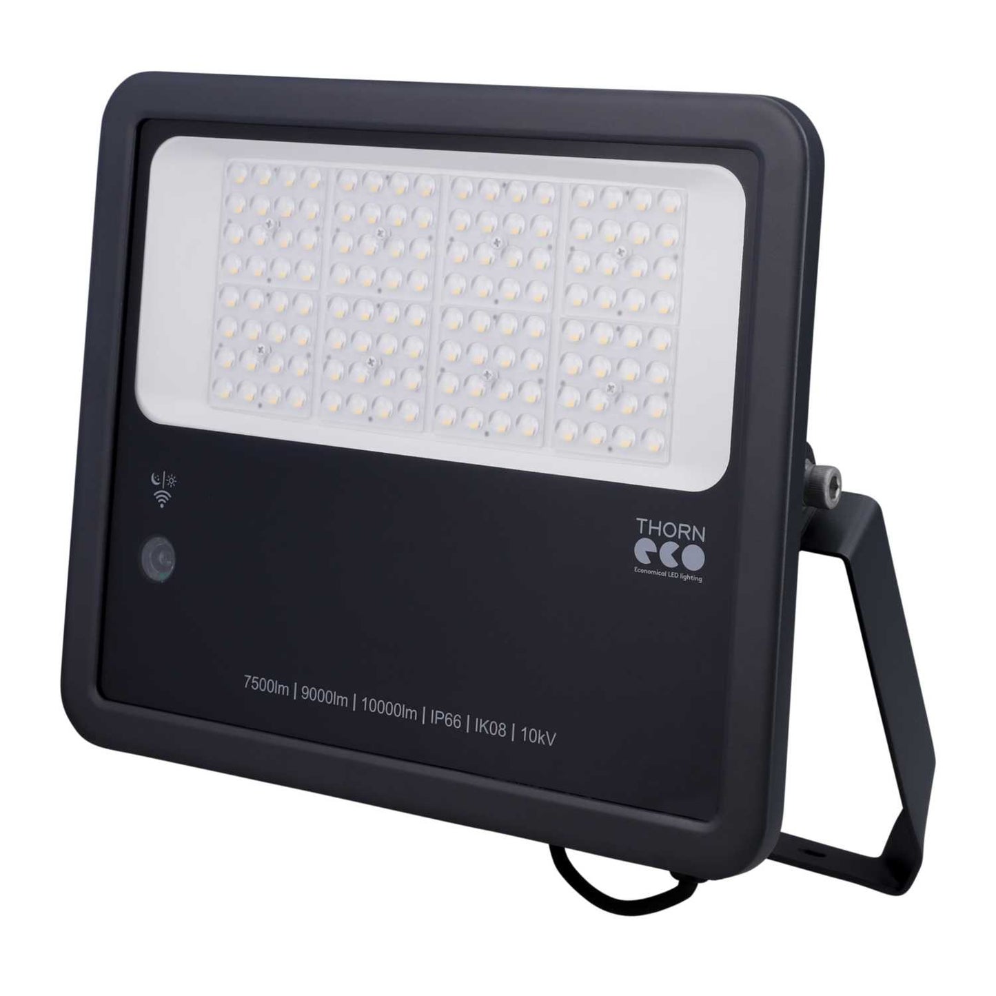 Thorn LEO Flex 80W LED Floodlight Black with Photocell 4000K