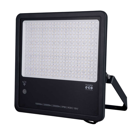 Thorn LEO Flex 190W LED Floodlight Black with Photocell 4000K
