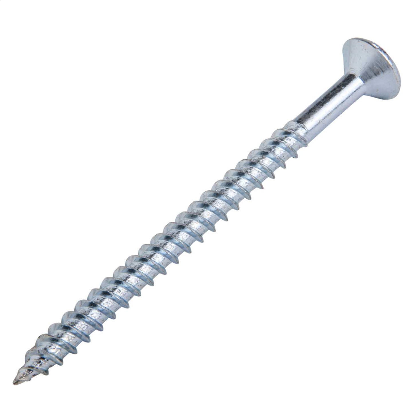 Olympic Fixings 10 x 2½ Countersunk Twin Thread Screws BZP (Pack of 100)