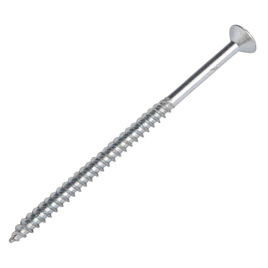 Olympic Fixings 8 x 3 Countersunk Twin Thread Woodscrews Bright Zinc Plated (200)