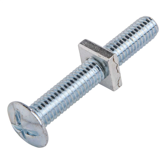 Olympic Fixings M6 x 35 Roofing Nuts and Bolts BZP (Pack of 200)