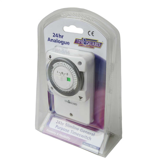 Timeguard 24 Hour 16A Slimline General Purpose Timeswitch