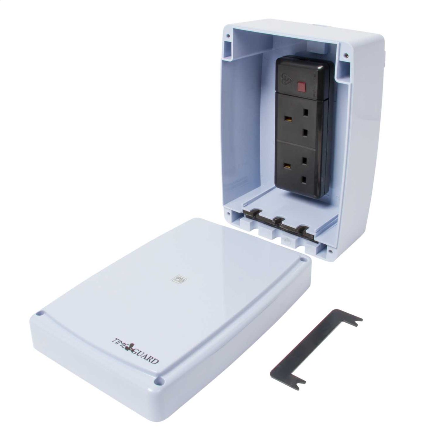 Timeguard Outdoor Mini Connector Box IP65 with 13A 2 Gang Socket Strip