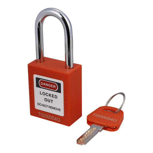 TIS Orange Safety Padlock