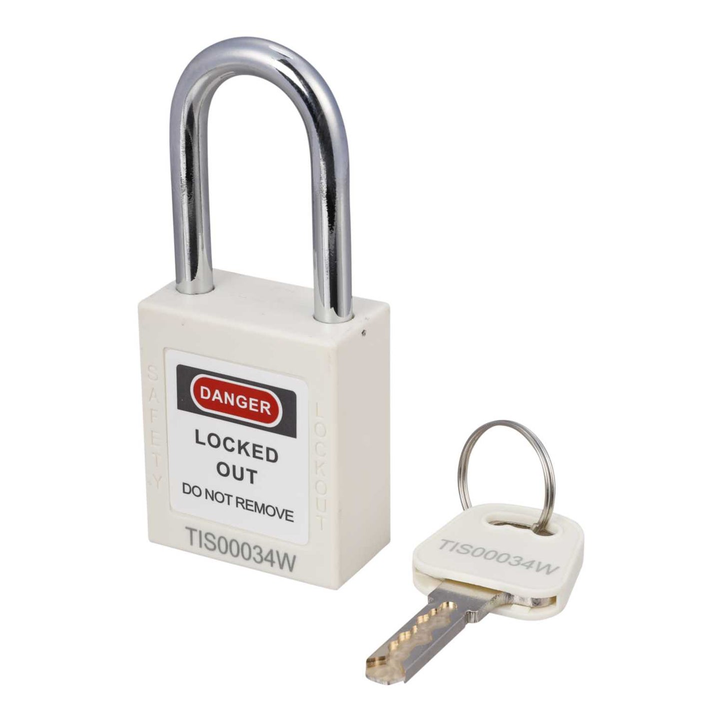 TIS White Safety Padlock