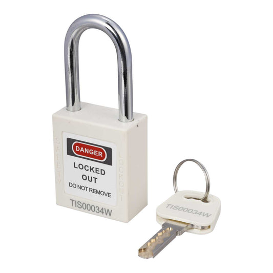TIS White Safety Padlock