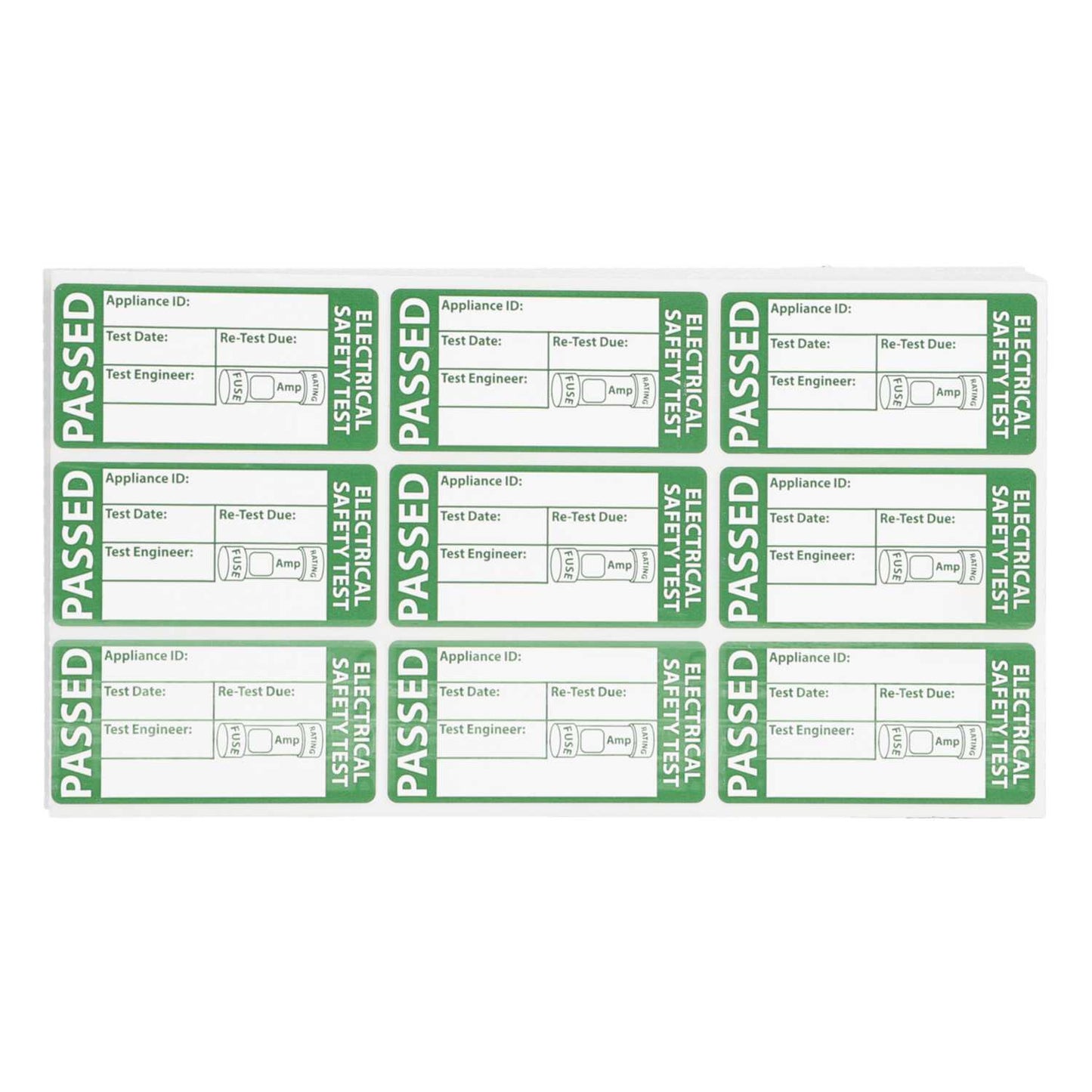 TIS Pass Labels for PAT Testing (Pack of 500)