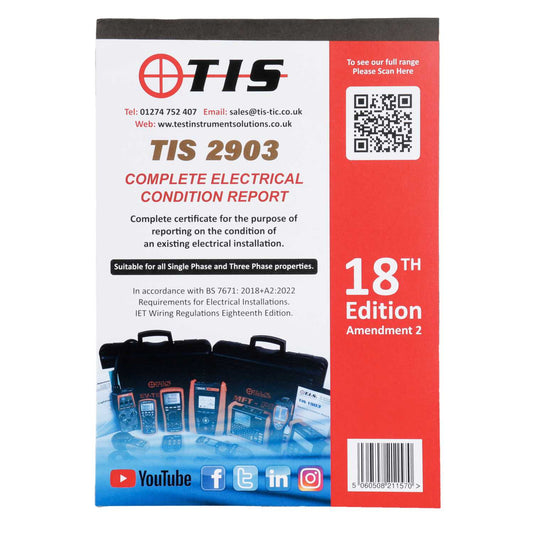 TIS Complete Electrical Condition Report 18th Edition Amendment 2