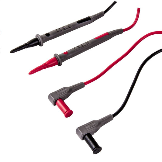 TIS Right Angled Unfused Test Leads Red and Black