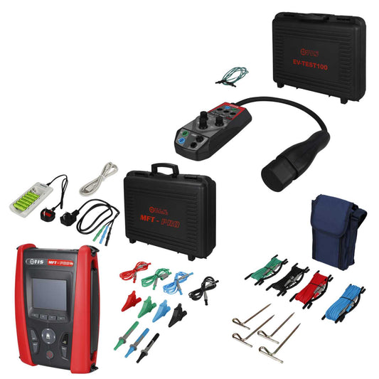 TIS Mftpro+ Installation Tester with Earth Resistance Test Leads and EV Adaptor