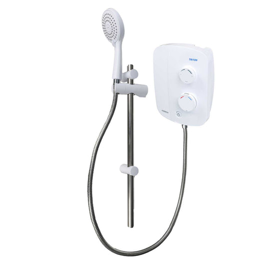 Triton Silent Running Thermostatic Power Shower White