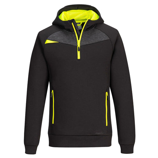 DX4 Quarter Zip Hoodie, L, R, Black