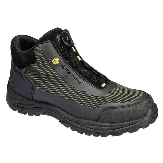 Girder Composite Mid Boot S3S ESD SR FO, 37, , Black/Green