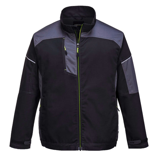 PW3 Work Jacket, L, R, Black/Zoom Grey