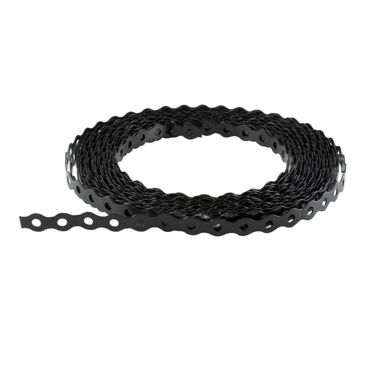 Unicrimp 12mm All Round Fixing Band Black LSF Powdercoated (10m Roll)