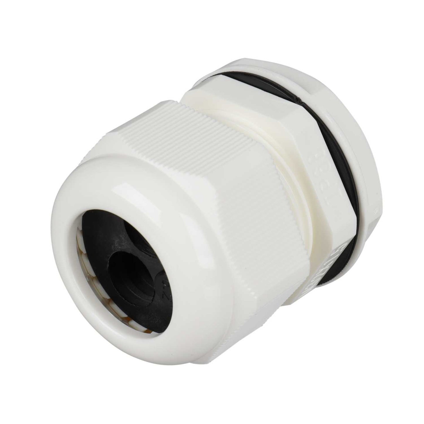 Unicrimp 32mm IP68 Nylon Tail Cable Gland with Plug White