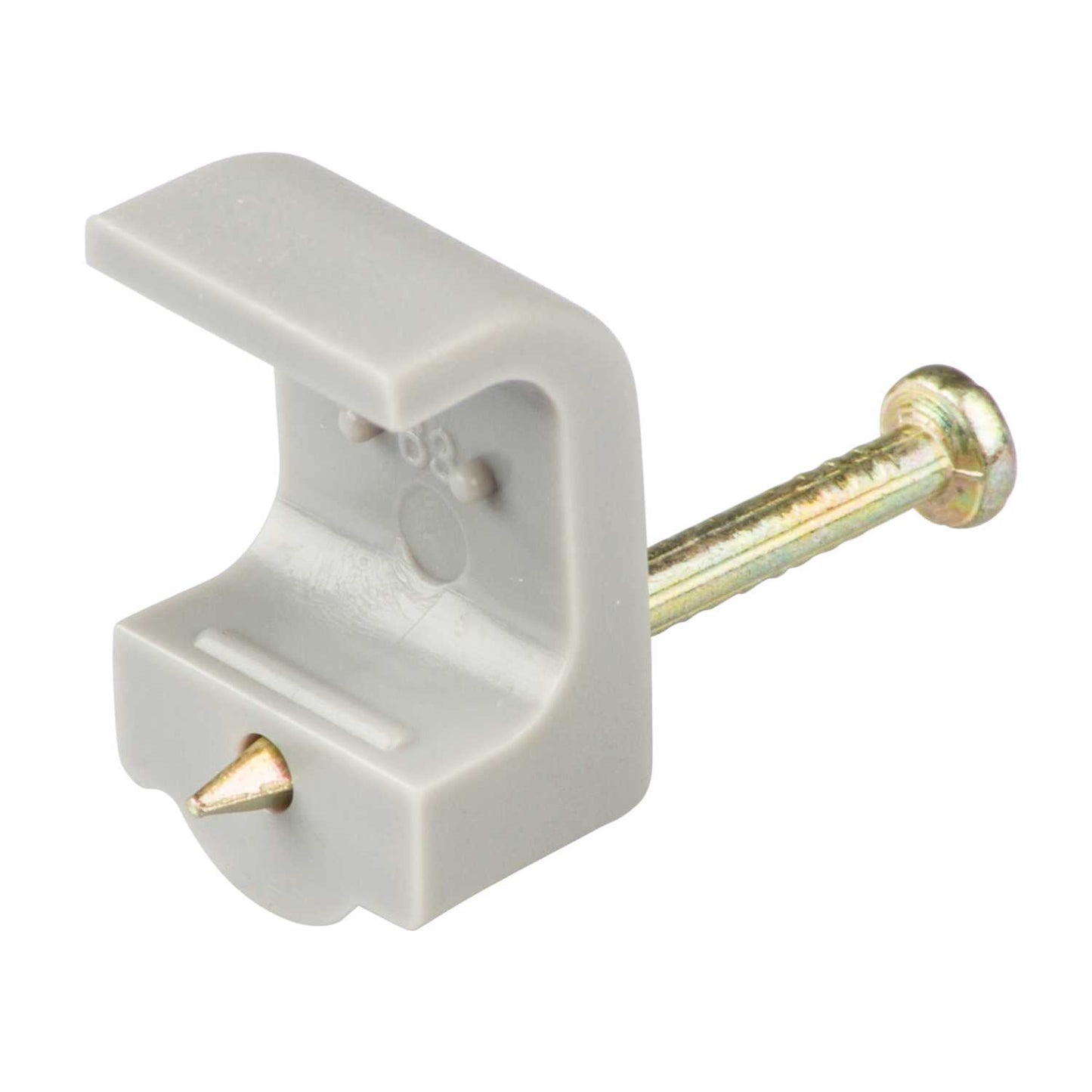 Unicrimp 1 - 1.5mm Twin and Earth Flat Cable Clips Grey (Pack of 100)
